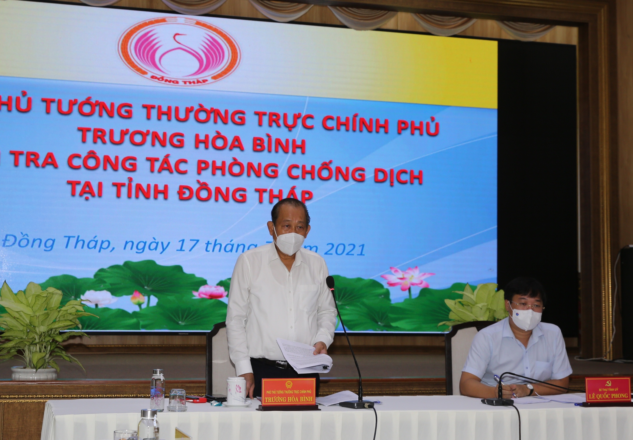 Pho Thá»§ TÆ°á»›ng ThÆ°á»ng Trá»±c Kiá»ƒm Tra Cong Tac Chá»'ng Dá»‹ch Táº¡i Ä'á»